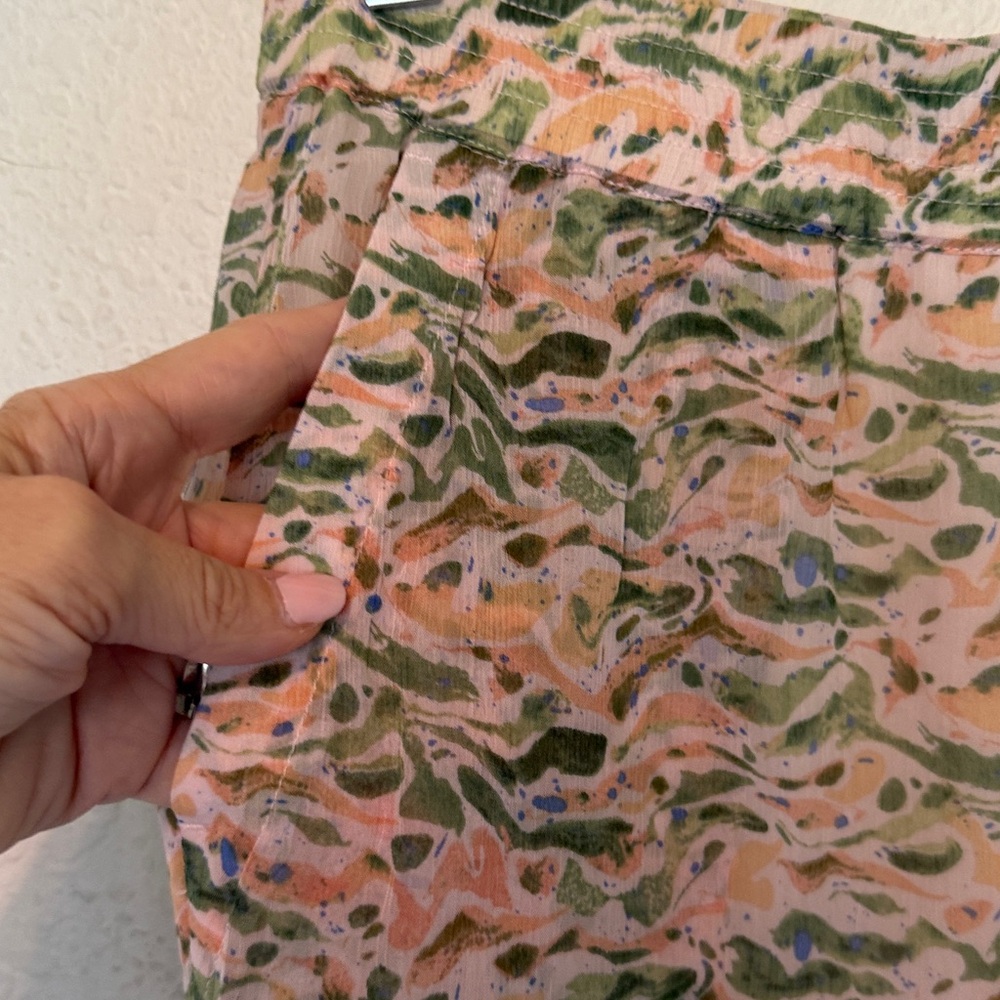 Scotch & Soda floral high rise lined flowy trouser style pants XS - Picture 6 of 10